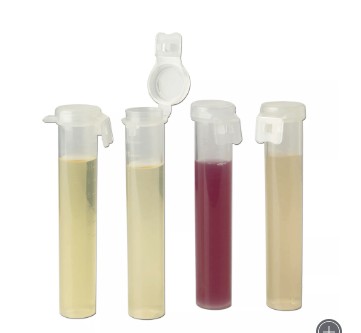 FLIP-TOP MINI FRASCO DILUICAO COM 9ML AGUA PEPTONADA 100UN
